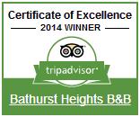Trip Advisor Certificate of Excellence 2014